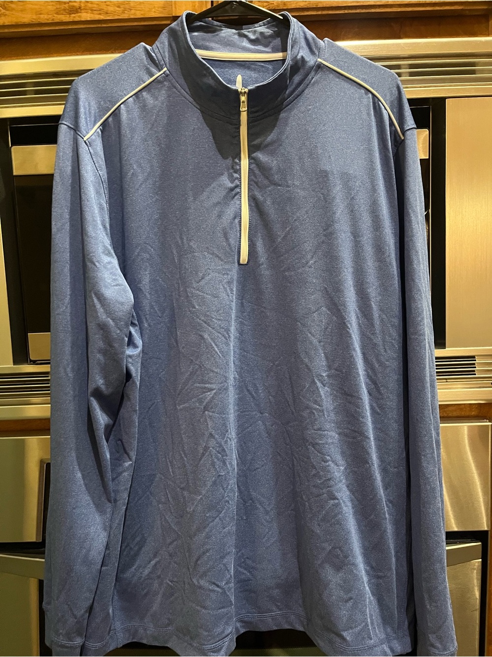 Johnnie-O Men's Blue Quarter-Zip Performance Pullover